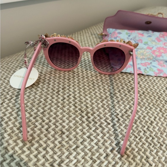 LoveShackFancy Ravi Sunglasses in Peony Pink - Picture 7 of 11